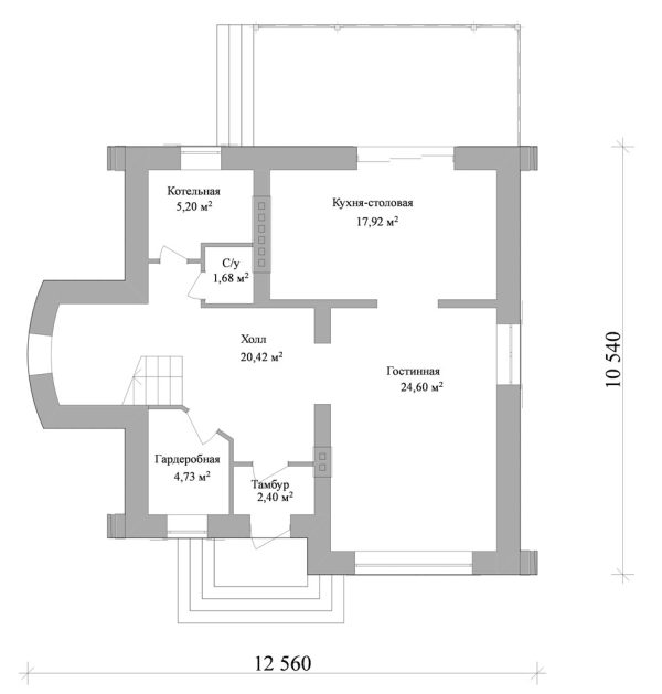 6. Проект дома B-012 Екстерьер Проект дома B-012 - фото 6