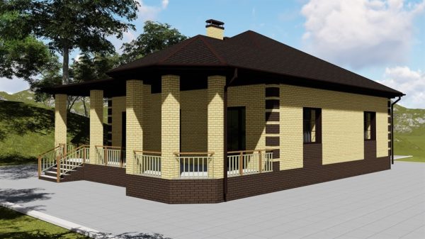 15. Проект дома B-018 Екстерьер Проект дома B-018 - фото 15