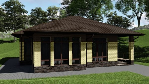 19. Проект дома B-020 Екстерьер Проект дома B-020 - фото 19