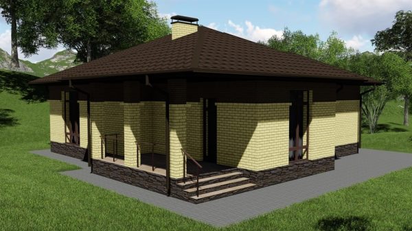 21. Проект дома B-020 Екстерьер Проект дома B-020 - фото 21