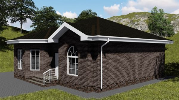 8. Проект дома B-021 Екстерьер Проект дома B-021 - фото 8