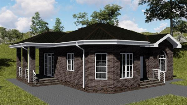 17. Проект дома B-021 Екстерьер Проект дома B-021 - фото 17