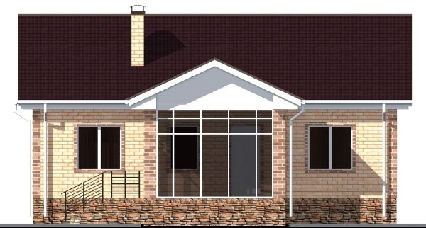 4. Проект дома B-022 Екстерьер Проект дома B-022 - фото 4