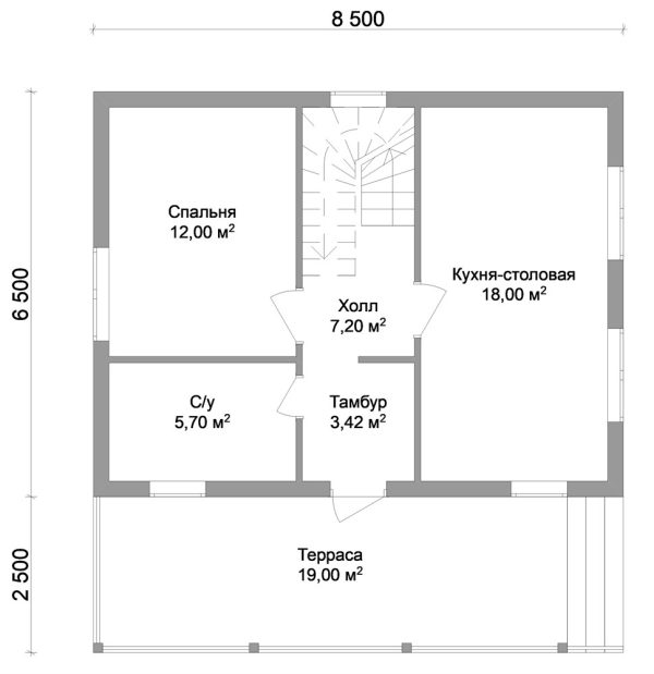 10. Проект дома B-025 Екстерьер Проект дома B-025 - фото 10