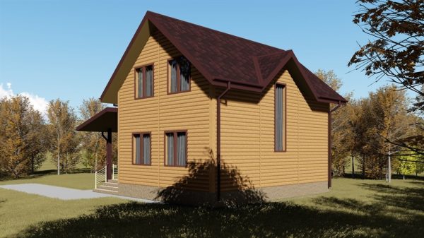 16. Проект дома B-025 Екстерьер Проект дома B-025 - фото 16