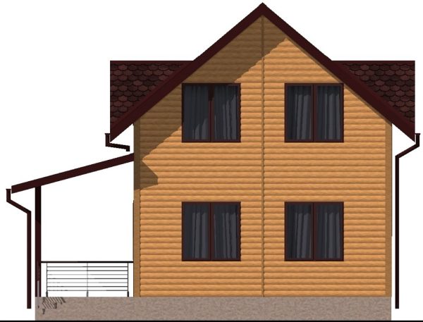 19. Проект дома B-025 Екстерьер Проект дома B-025 - фото 19