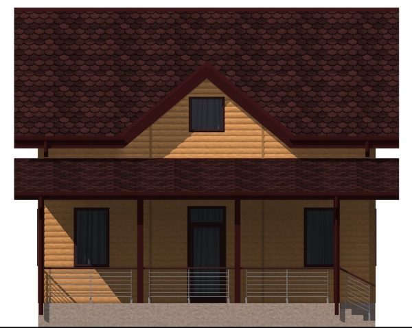 20. Проект дома B-025 Екстерьер Проект дома B-025 - фото 20