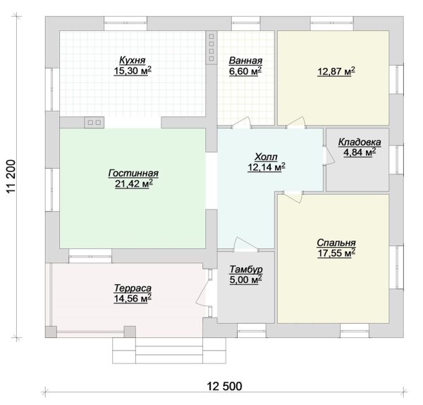 11. Проект дома B-027 Екстерьер Проект дома B-027 - фото 11