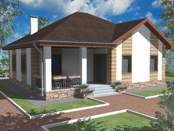 18. Проект дома B-027 Екстерьер Проект дома B-027 - фото 18