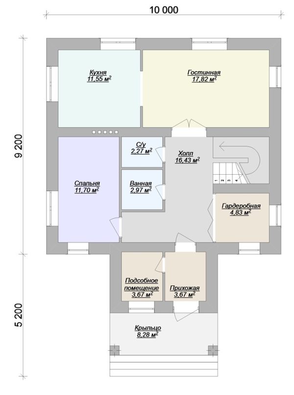 20. Проект дома B-030 Екстерьер Проект дома B-030 - фото 20