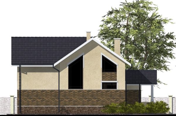 17. Проект дома B-035 Екстерьер Проект дома B-035 - фото 17