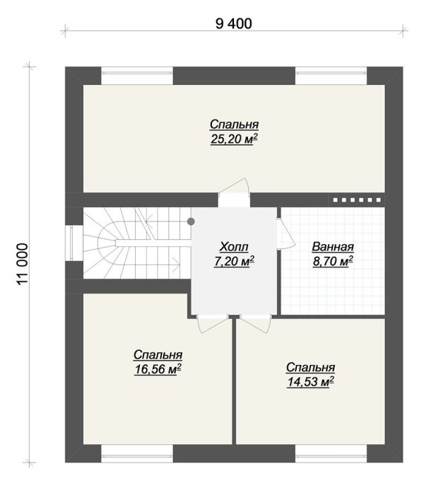 6. Проект дома B-037 Екстерьер Проект дома B-037 - фото 6