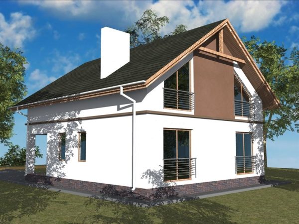 7. Проект дома B-037 Екстерьер Проект дома B-037 - фото 7