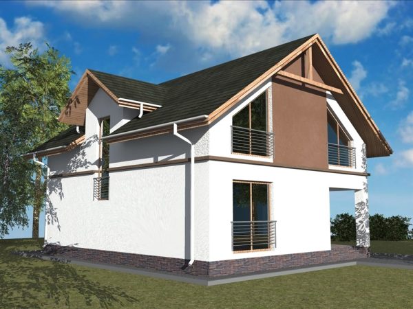 9. Проект дома B-037 Екстерьер Проект дома B-037 - фото 9
