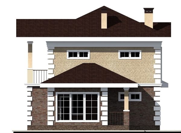 1. Проект дома B-040 Екстерьер Проект дома B-040 - фото 1