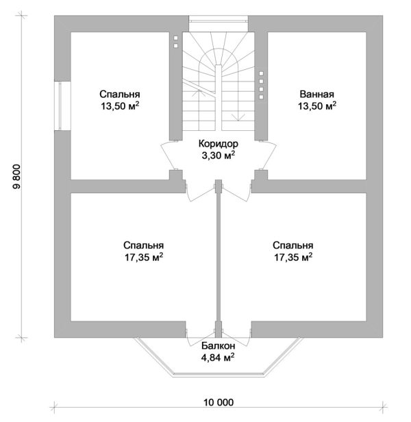 7. Проект дома B-041 Екстерьер Проект дома B-041 - фото 7