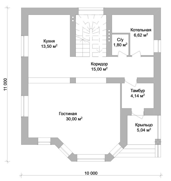 11. Проект дома B-041 Екстерьер Проект дома B-041 - фото 11