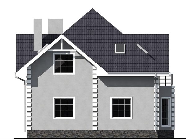 24. Проект дома B-041 Екстерьер Проект дома B-041 - фото 24