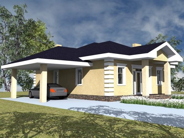 9. Проект дома B-042 Екстерьер Проект дома B-042 - фото 9