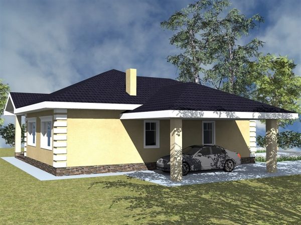 16. Проект дома B-042 Екстерьер Проект дома B-042 - фото 16