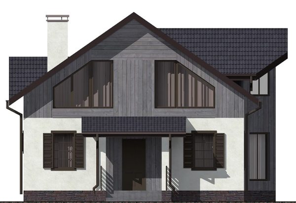 1. Проект дома B-044 Екстерьер Проект дома B-044 - фото 1