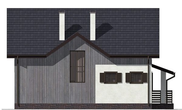 15. Проект дома B-044 Екстерьер Проект дома B-044 - фото 15