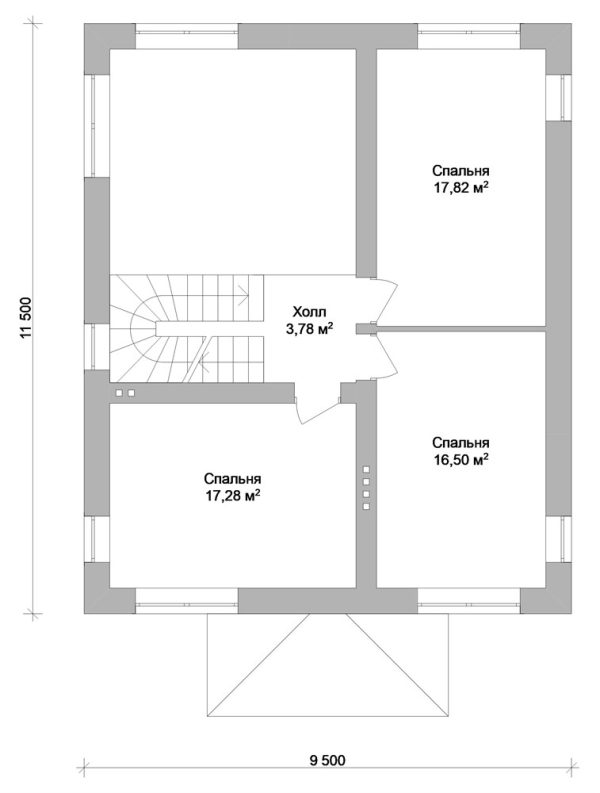 21. Проект дома B-046 Екстерьер Проект дома B-046 - фото 21