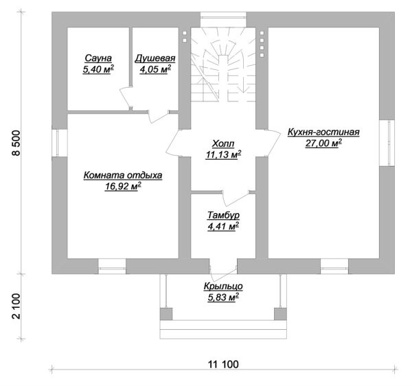 7. Проект дома B-047 Екстерьер Проект дома B-047 - фото 7