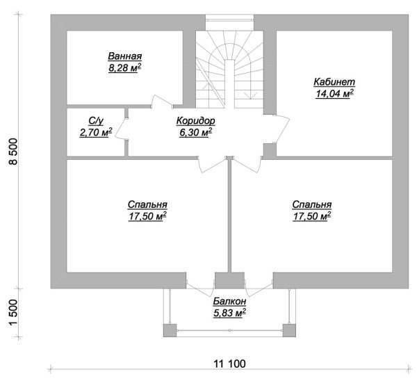 8. Проект дома B-047 Екстерьер Проект дома B-047 - фото 8