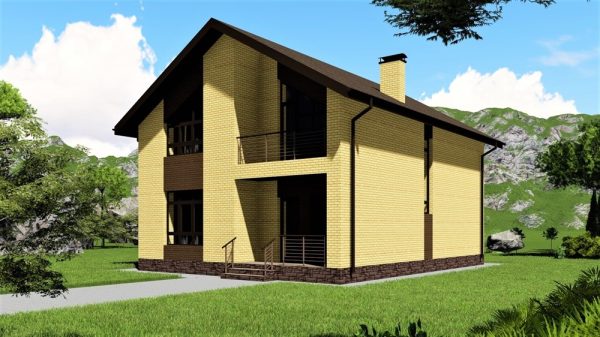 14. Проект дома B-054 Екстерьер Проект дома B-054 - фото 14