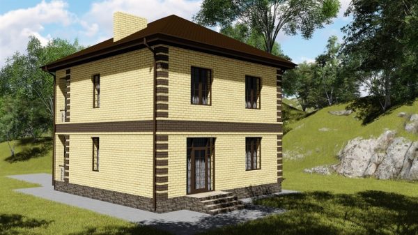 1. Проект дома B-055 Екстерьер Проект дома B-055 - фото 1