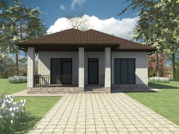 11. Проект дома B-057 Екстерьер Проект дома B-057 - фото 11