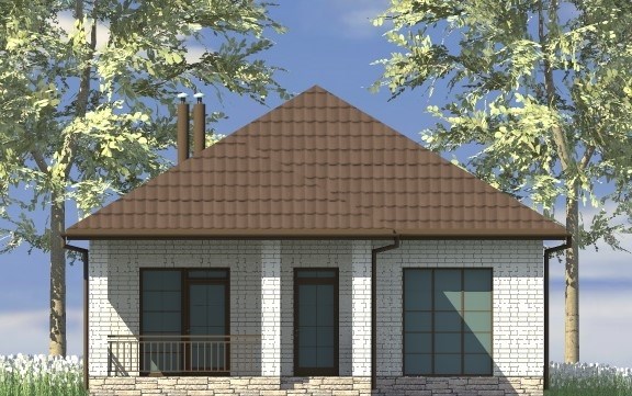 12. Проект дома B-057 Екстерьер Проект дома B-057 - фото 12