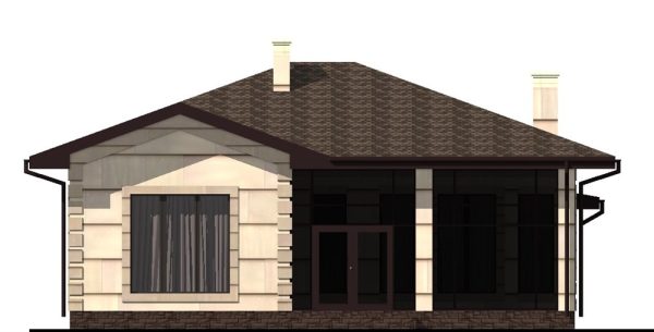 16. Проект дома B-058 Екстерьер Проект дома B-058 - фото 16