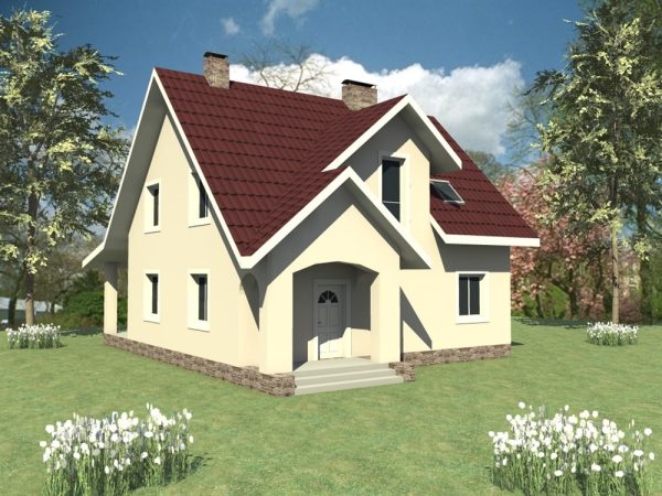 4. Проект дома B-074 Екстерьер Проект дома B-074 - фото 4