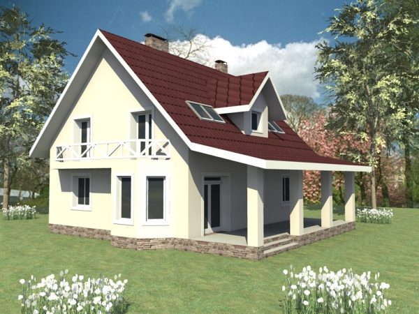 11. Проект дома B-074 Екстерьер Проект дома B-074 - фото 11