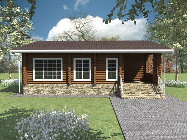 1. Проект дома B-076 Екстерьер Проект дома B-076 - фото 1