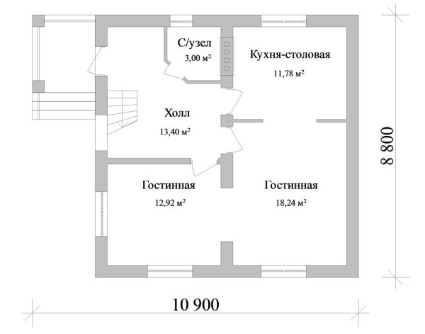 7. Проект дома B-081 Екстерьер Проект дома B-081 - фото 7