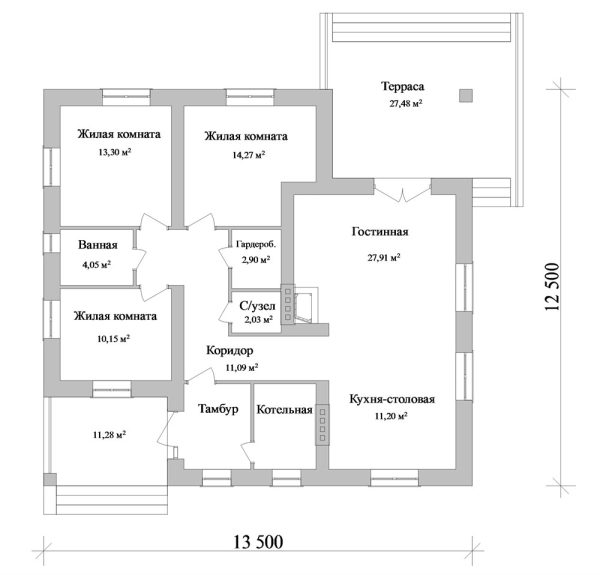 2. Проект дома B-082 Екстерьер Проект дома B-082 - фото 2