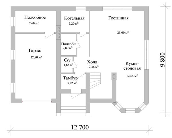 4. Проект дома B-092 Екстерьер Проект дома B-092 - фото 4