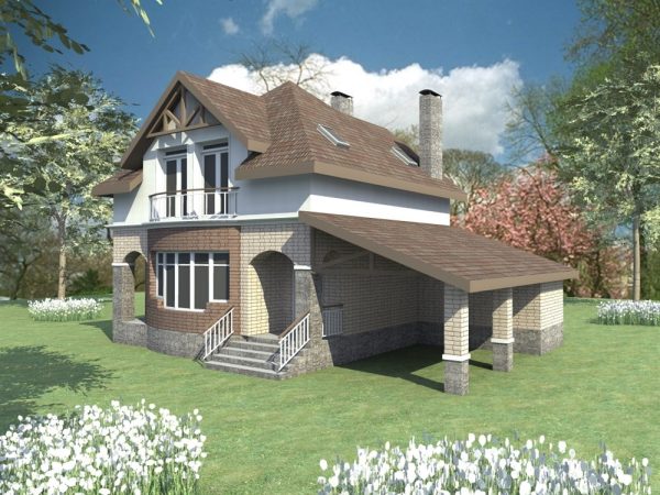 1. Проект дома B-100 Екстерьер Проект дома B-100 - фото 1