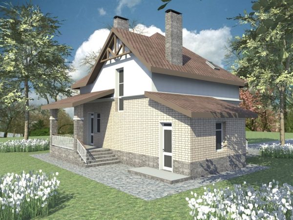 1. Проект дома B-101 Екстерьер Проект дома B-101 - фото 1