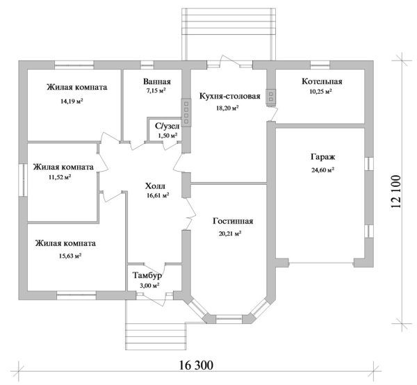 2. Проект дома B-102 Екстерьер Проект дома B-102 - фото 2