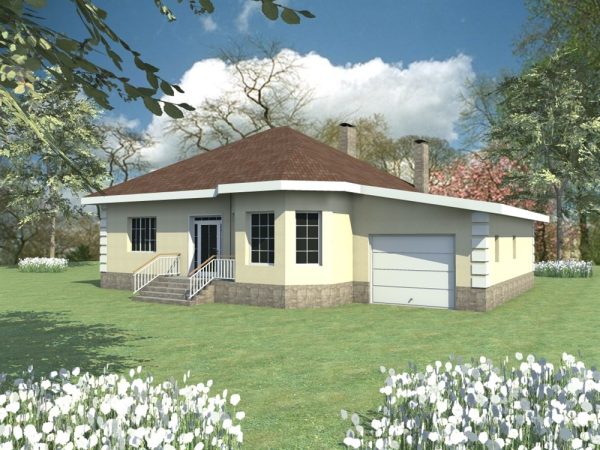 4. Проект дома B-102 Екстерьер Проект дома B-102 - фото 4