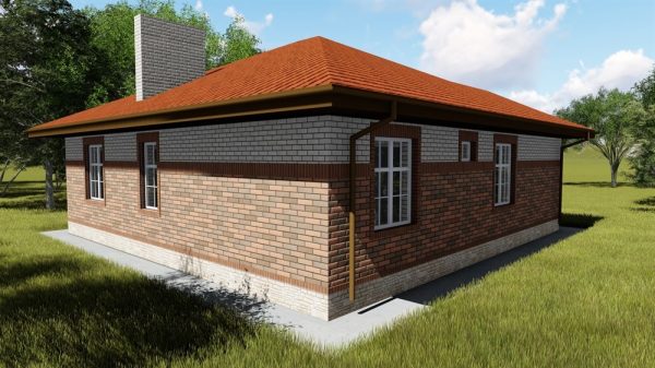 14. Проект дома B-103 Екстерьер Проект дома B-103 - фото 14