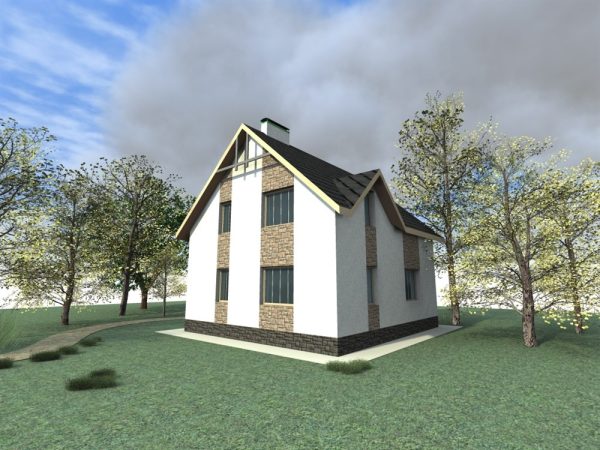 6. Проект дома B-107 Екстерьер Проект дома B-107 - фото 6