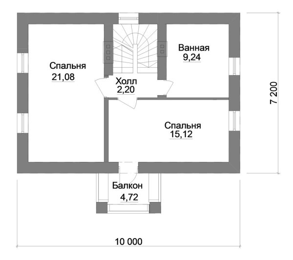 2. Проект дома B-153 Екстерьер Проект дома B-153 - фото 2