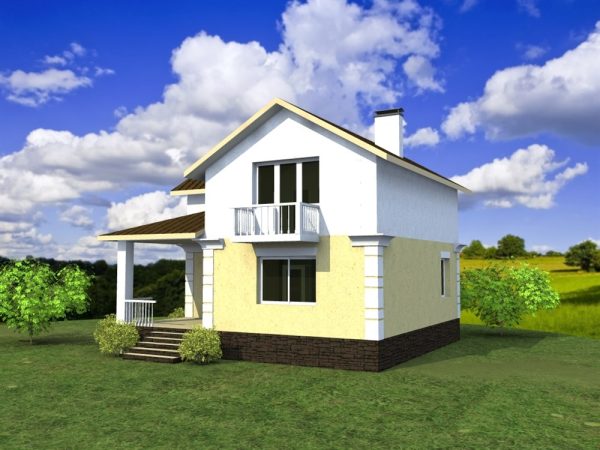 17. Проект дома B-156 Екстерьер Проект дома B-156 - фото 17