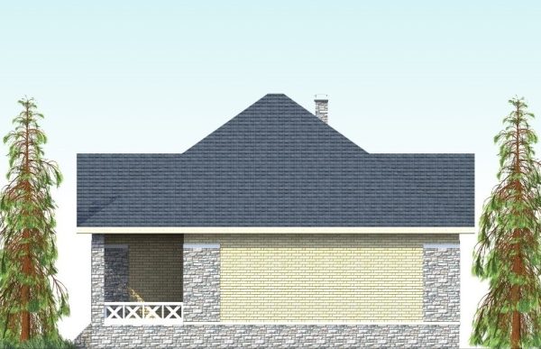 9. Проект дома B-158 Екстерьер Проект дома B-158 - фото 9