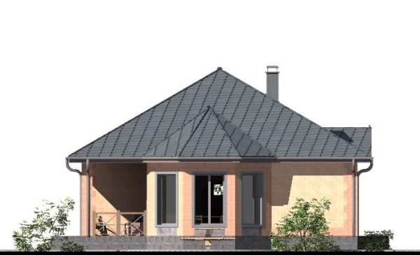 4. Проект дома B-185 Екстерьер Проект дома B-185 - фото 4